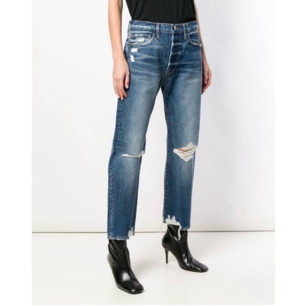 Frame Denim Le Original High Rise Straight Leg Ankle Jeans in Dunkirk Size 26
